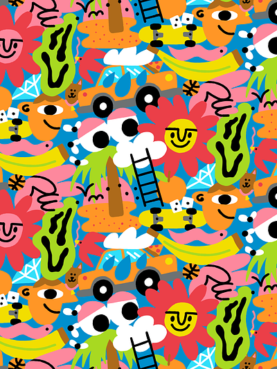 ✍️✍️✍️ art character design doodle fun illustration pattern summertime surfacepattern vector
