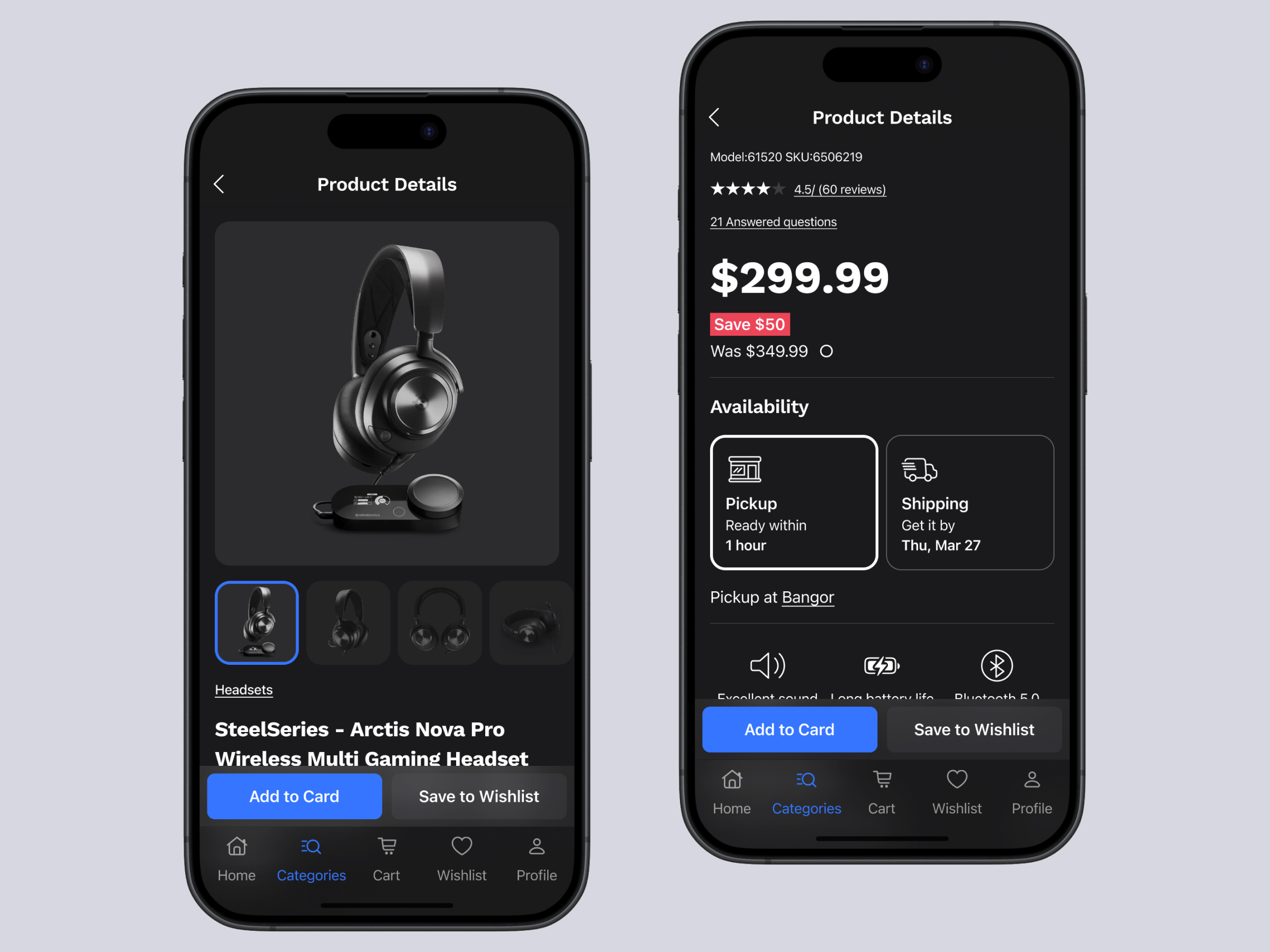 Example of Mobile App UX/UI Design (I Os, Android)