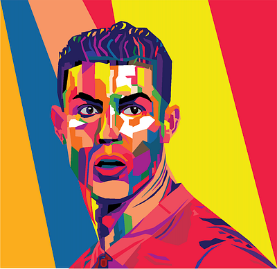 Ronaldo pop art animation concept art graphic design illustration photoshop