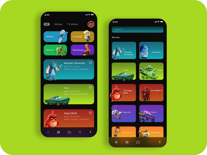 OTT App by Mansi Bhadani on Dribbble