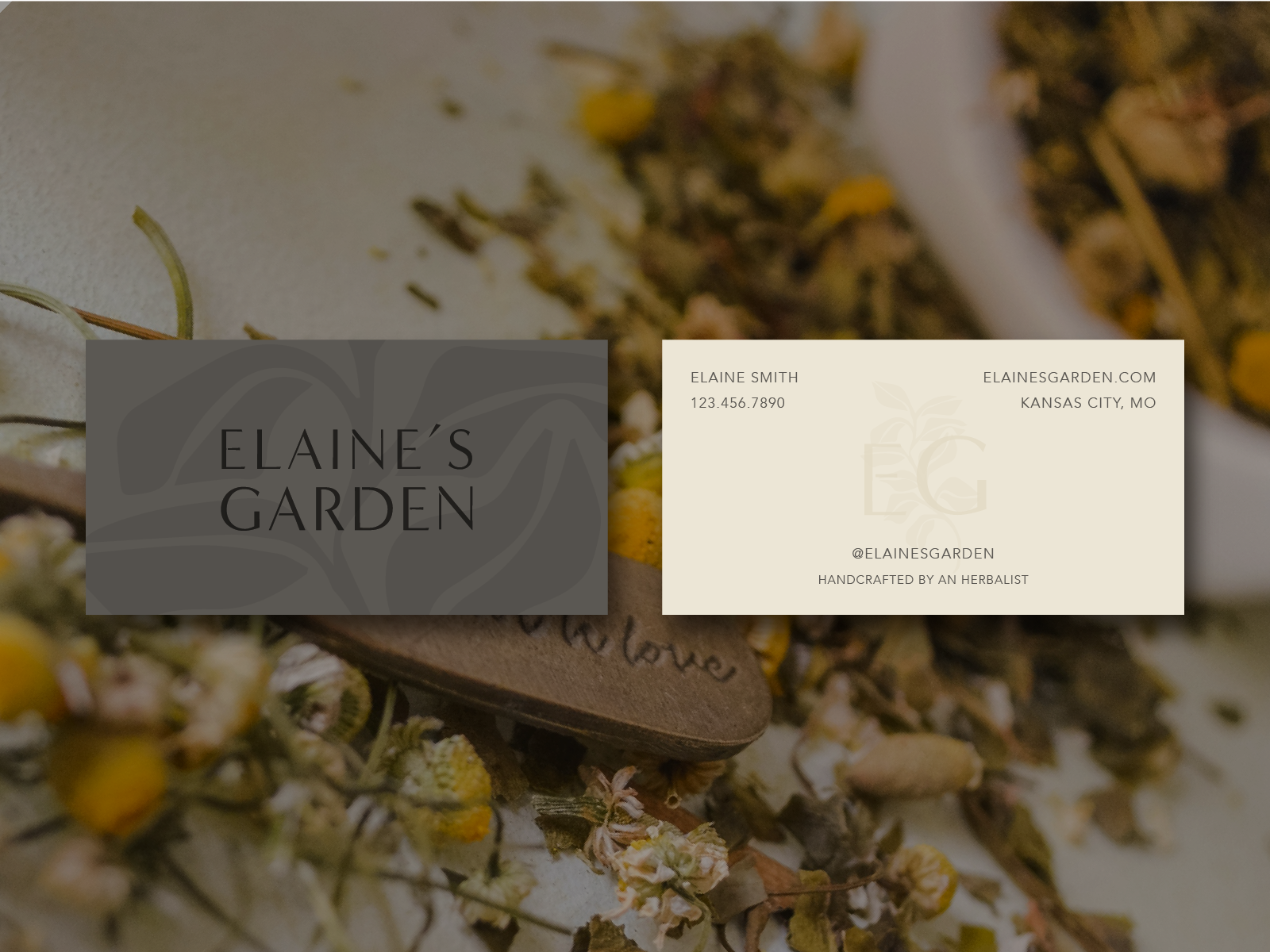 Herbalist Business Card by Melanie Cummings on Dribbble