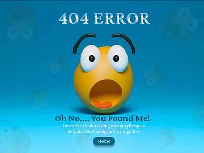 Daily UI#008 404 Error Page 404 page 404 error page ui challenge