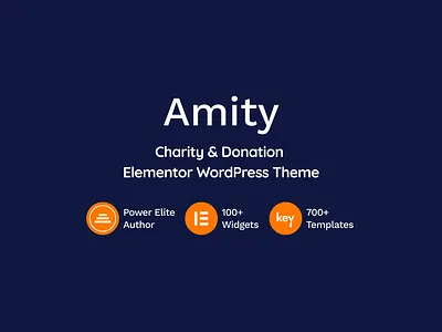 Amity - Charity & Donation Elementor WordPress Theme animal shelter elder care non profit political volunteer wordpress wordpress theme