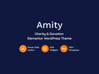Amity - Charity & Donation Elementor WordPress Theme animal shelter elder care non profit political volunteer wordpress wordpress theme