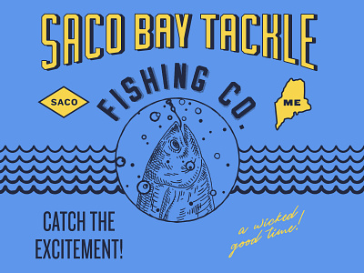 SBT Fishing Co. Shirt two fishing graphic design illustration t shirt typography