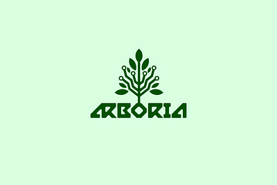 ARBORIA TECH LOGO design graphic design illustration logo logo design tech logo tree logo vector