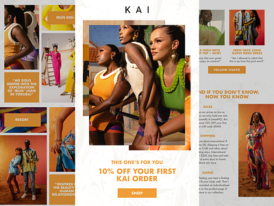 Email designs for KAI Collective brand design branding branding design ecommerce email design email designs email marketing klaviyo