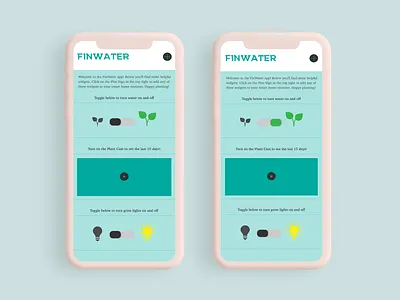 Fin Water Toggle Switch dailyui earth day onoff ui