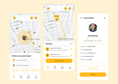 Cab Booking app app cab cab booking car car booking car booking app driver taxi taxi app taxi booking app taxi driver ui design uiux