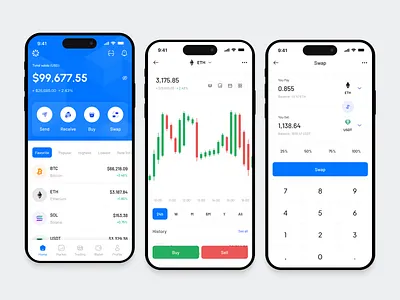 Ondos - Crypto Exchange Mobile App cex clean crypto crypto app crypto currencies crypto exchange exchange exchange app mobile mobile app ui uiux ux