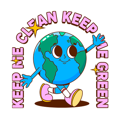 Earth Day - Keep me clean & green retro shirt design earth earth day environment green shirt t shirt