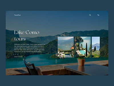 Lake Como tours design concept design design concept ui uxui design web design website design веб дизайн дизайн концепт