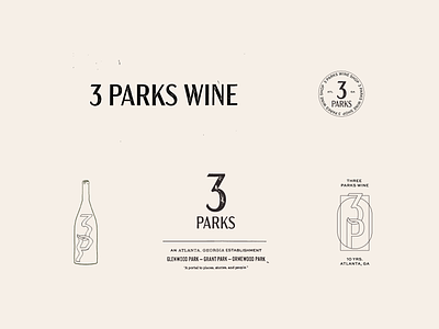 3 Parks Wine Unchosen Concept branding design graphic design identity illustration letterpress logo logo suite texture typography wine
