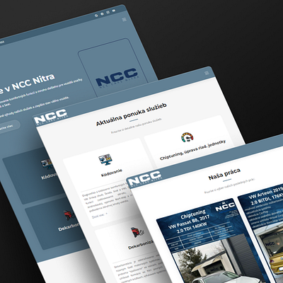 New web design for automotive service | NCC Nitra 🤝 enoughX automotive brand code css design enoughx html it portfolio project service ui ux web