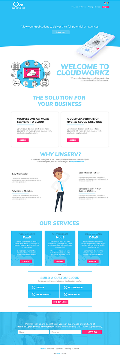 Branding & Web Design - CloudWorkz branding graphic design web design