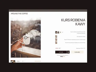 Around The Coffee – landing page and freebie design brand identity branding case study design development figma graphic design landing page layout logo logo design logotype typography ui ux website