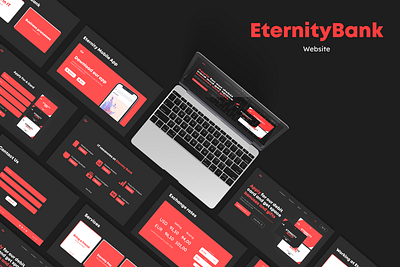 Eternity Bank - Website branding landing site ui uiux ux web web design website веб дизайн лендинг сайт