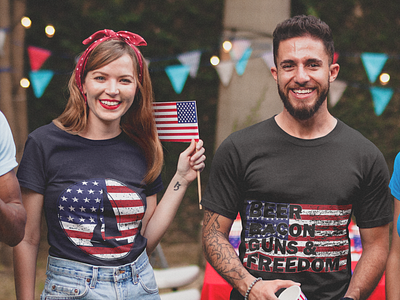 4th of July T-shirts design graphic design illustration typography vector