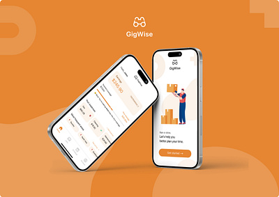 Gig Work Forecasting App app design mobile ui