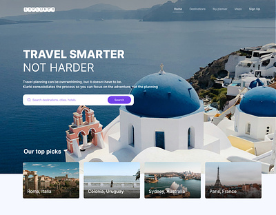 Travel Agency Landing - Explorex branding graphic design ui
