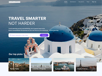 Travel Agency Landing - Explorex branding graphic design ui