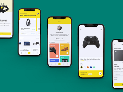 Habitual App-Enjoy Stress Free Shopping app design typography ui ux