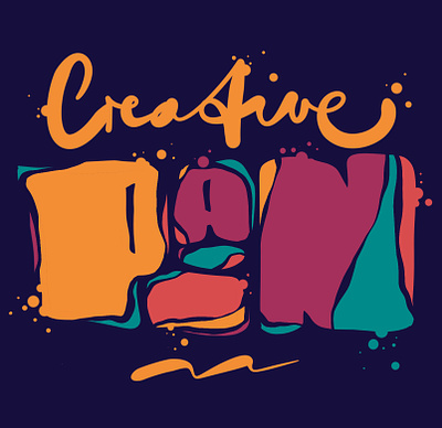 CREATIVE PAIN art branding creative creativity design dtfprinting graffiti graphic design handstyle illustration lettering logo merch pain shirtdesign sticker typography vector