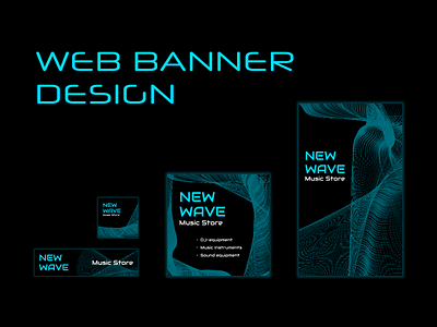 Web banners for music store banner banners branding webbanner webbanners