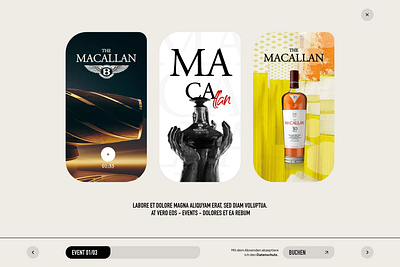 Macallan CREATOR beige branding configuration creator graphic design macallan webdesign