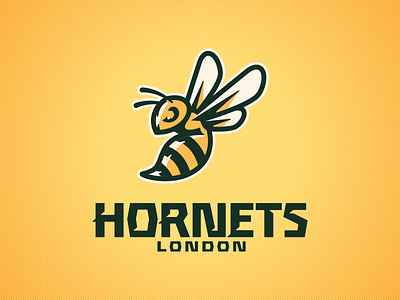 London Hornets bee branding design england football graphic graphic design great britain hornet illustration logo london twickenham united kingdom wasp yellow jacket