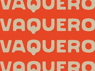 Vaquero Typeface branding design font graphic design logo