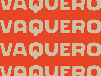 Vaquero Typeface branding design font graphic design logo