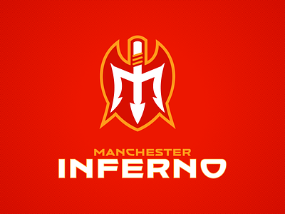 Manchester Inferno branding design devil england fire football graphic design great britain illustration inferno logo manchester manchester united satan united kingdom
