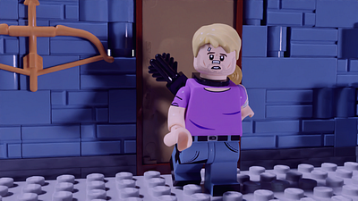 'Hawkeye' LEGO render art design graphic design hawkeye lego render