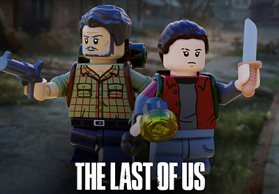 'The Last of Us' LEGO render art design graphic design lego the last of us