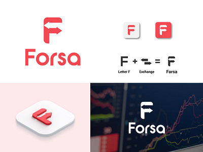 Exchange Logo Design design exchange f letter f logo f word logo minimal minimalist modern simple sujonhaldar typography wordmark