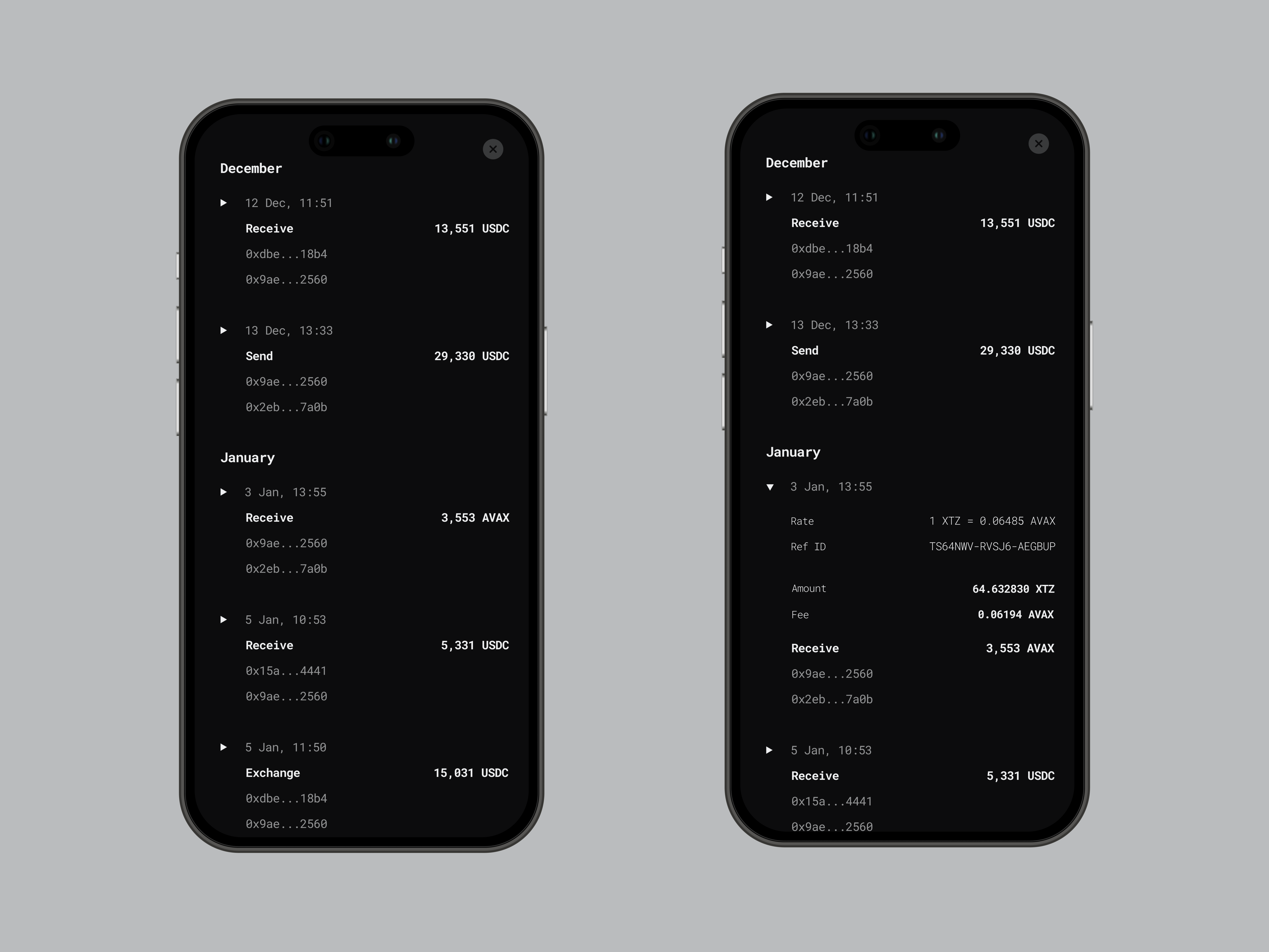 + ACHROMATIC app banking crypto defi finance fintech interaction mobile ui ux wallet web3