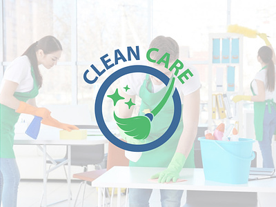 Concept: Clean Care - Logo Design brand identity branding cleaning logo cleaning service creative logo graphic design graphics designer logo logo designer modern logo