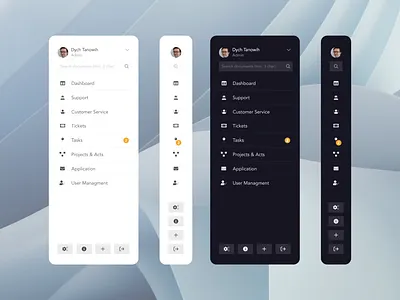 Admin sidebar design UI admin dailyui dailyuichallenge dark dashboard design light sidebar ui ux