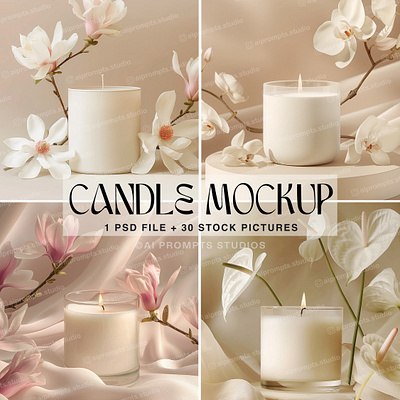 Candle Mockup ai designer candle candle mockup candles designer mockup product photography small business