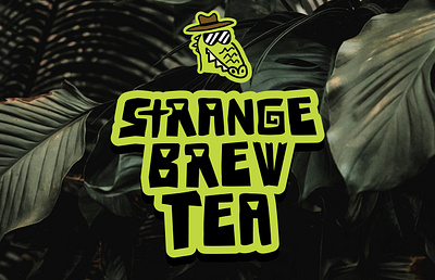 Strange Brew Tea branding design graphic design illustration logo packaging vector