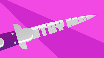 Try Me — 2D Motion 2d after effects animation graphic design motion graphics