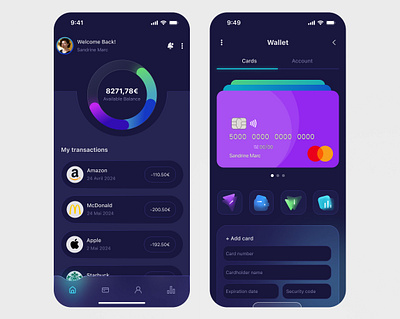 Wallet page web 3.0 - The Future 💥 graphic design mobile app ui ux wallet