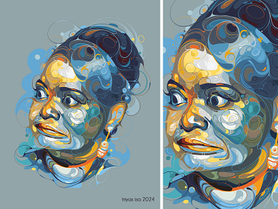 Octavia Spencer abstract actrees artstyle colorful design fanart film illustration movie portrait portrait illustration portraiture unique us vector vectorart