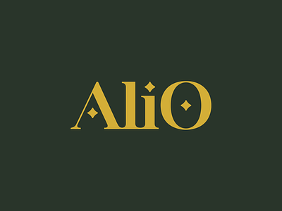 AliO Logotype ben stafford branding design geometric graphic design logo