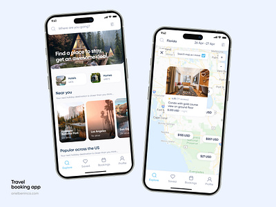 Travel booking App Design accommodation app booking travel