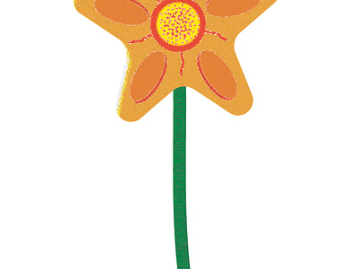 alamanda, one alamanda chriscreates chrismogren design drawing flower illustration orange yellow