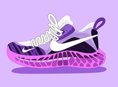 Nike Sneaker Illustration✨ 2d illustration nike shoe shoes sneaker sneakers