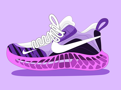 Nike Sneaker Illustration✨ 2d illustration nike shoe shoes sneaker sneakers