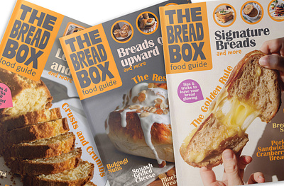 The Bread Box Food Guide branding graphic design indesign layout design magazine photoshop publication